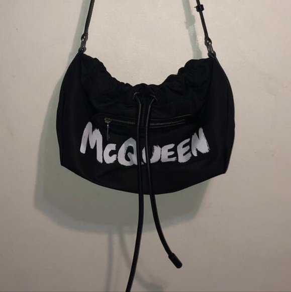 Alexander McQueen Small Ball Bundle Shoulder Bag Black/White - Picture 3 of 11